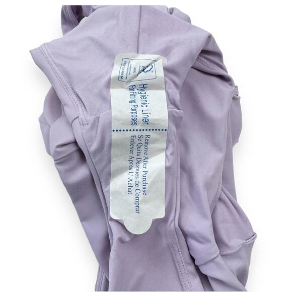 Andie Swim Womens Corsica High Neck One Piece Swimsuit Small Lavender - Picture 9 of 15